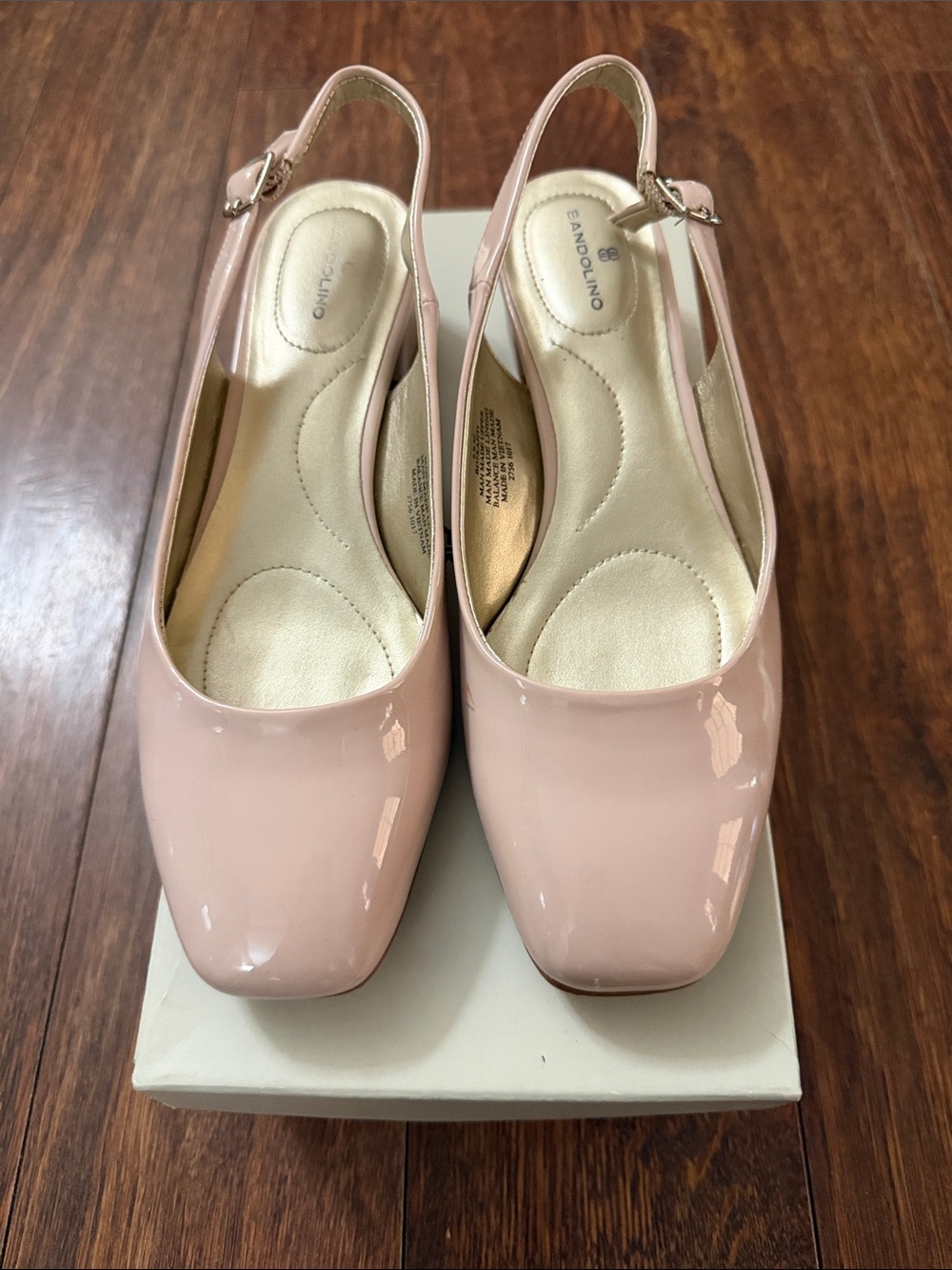 Bandolino Blush Patent Slingback Pumps